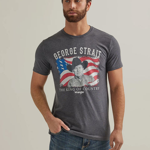 Wrangler Men's Charcoal George Strait King T-Shirt