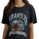 Wrangler Women's Black Long Live Cowboys Desert Tee