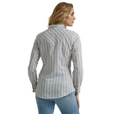 Wrangler Women's Blue/White Stripe Shirt