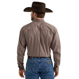 Wrangler Men's George Strait Long Sleeve Button Down Single Pocket Shirt