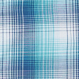 Kid's Blue & Turquoise Plaid Long Sleeve Pearl Snap Shirt by Wrangler