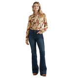 Wrangler Women's Bucking Horse Pearl Snap Long Sleeve