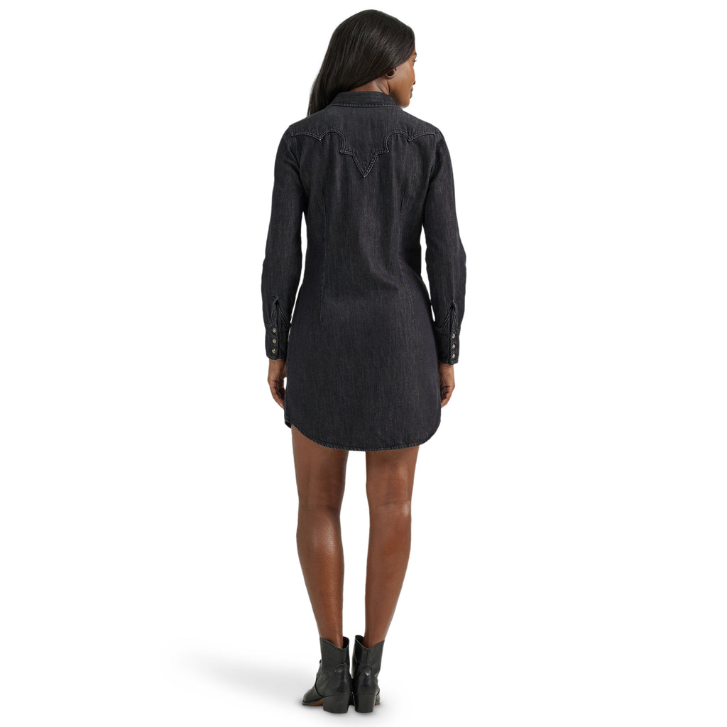 Wrangler Women's Black Denim Dress Wrangler Women's Black Denim Dress