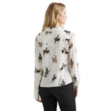 Wrangler Womens Drapey Rodeo Blouse