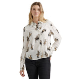 Wrangler Womens Drapey Rodeo Blouse