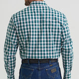 Green Plaid Long Sleeve- Back View