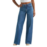 Front side view of Wrangler Women's Retro Bailey Wide Leg Jeans 