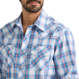 Wrangler Men's Plaid Print Western Shirt