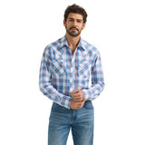 Wrangler Men's Plaid Print Western Shirt