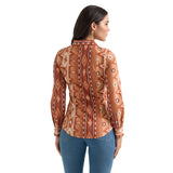 Wrangler Women's Rust & Orange Aztec Shirt