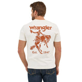 Wrangler Men's Cream Bronc Graphic Tee