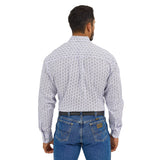 Wrangler Men's Georg Strait Geometric Stripe Long Sleeve