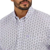 Wrangler Men's Georg Strait Geometric Stripe Long Sleeve