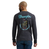  Long Live Cowboys Gray Long Sleeve Back View Showing Graphic