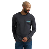  Long Live Cowboys Gray Long Sleeve Front View with Wrangler on the Chest