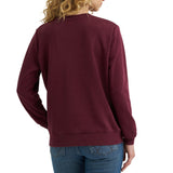 Burgundy Desert Sunrise Sweatshirt – Graphic Crew Back View