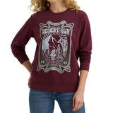 Burgundy Desert Sunrise Sweatshirt – Graphic Crew