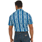 Aztec Blue Polo-back