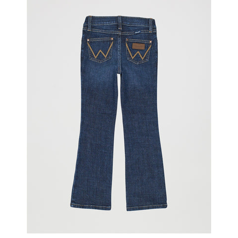 Girl's Dark Wash Bootcut Jeans