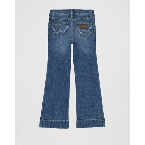 Girl's Medium Wash Bootcut Jeans
