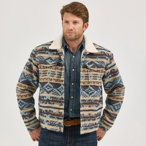 Wrangler Jacket - Sherpa Lined - Dark Sapphire - Front