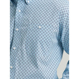 George Strait Blue Geo Print Close-up View