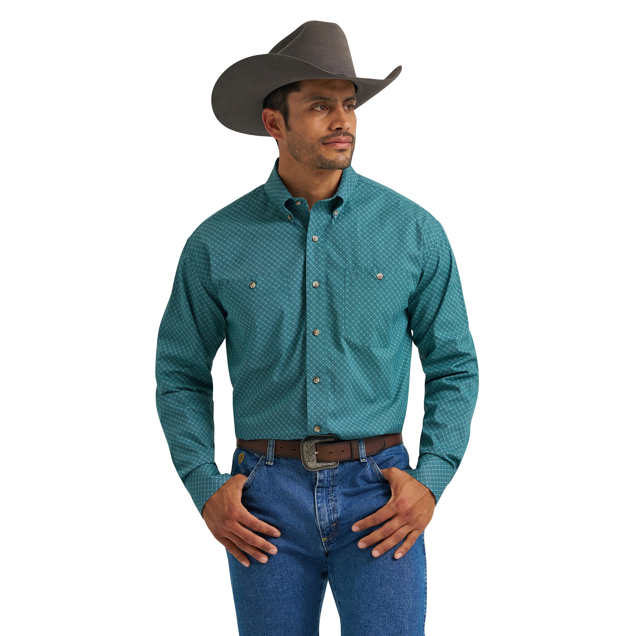 george long sleeve dress shirts George Mens Blue Dress Shirt Large 1616.5 Long Sleeve Button Down