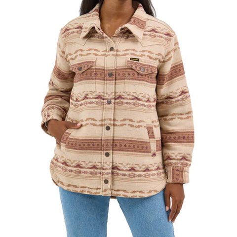 Women's Quilted Jacquard Shacket by Wrangler