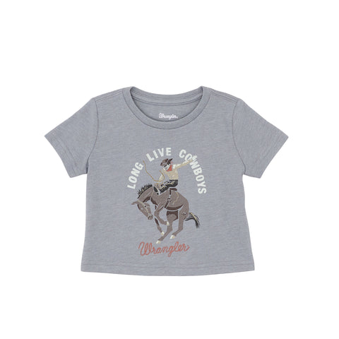 Grey Long Live Cowboys Graphic Tee
