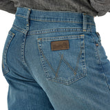 Relaxed Fit Medium Wash Jeans Back Pockets