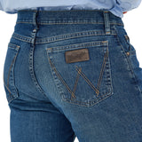 Wrangler X Cody Johnson Men's Competition 02 Moonlight Slim Fit Straight Jeans Up Close Back View