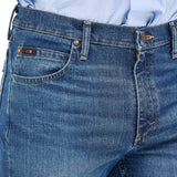 Wrangler X Cody Johnson Men's Competition 02 Moonlight Slim Fit Straight Jeans Up Close Front View