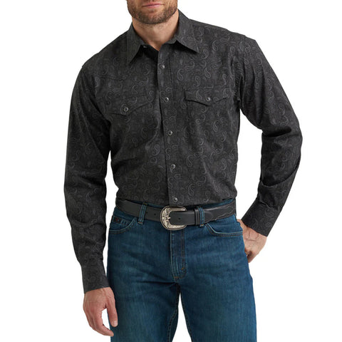 Wrangler Men's 20X Competition Classic Fit Black Shirt