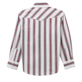 Boy's Wrangler 20X Advanced Comfort Snap Front Shirt- back view