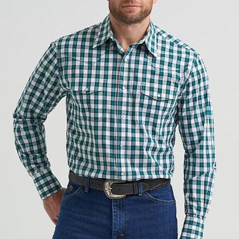 Green Plaid Long Sleeve 