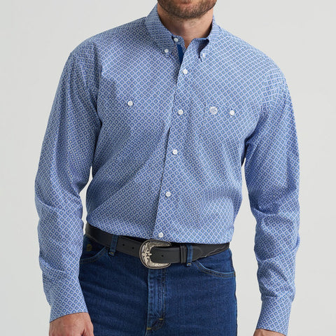 Light Blue Long Sleeve Button Up- Front View