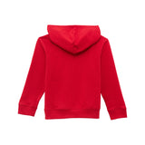 Wrangler Fire Red Girl’s Bold Logo Hoodie back view