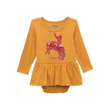 Wrangler Infant/Toddler Girls' Mustard Color Skirted Onesie