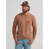 Wrangler Men's Rawhide Brown Bucking Horse Graphic T-Shirt 