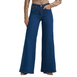 women's dark wash flare jeans with slim fit