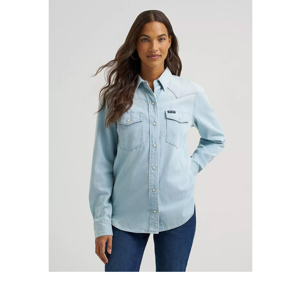 Wrangler Women's Vintage Western Snap Front Shirt