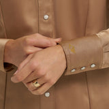 Wrangler x Lainey Wilson Glam Satin Western Snap Shirt cuff view