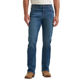 Front side view of Wrangler Men's Retro Relaxed Bootcut Jeans