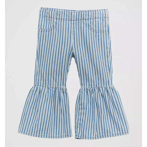 Wrangler Infant/Toddler Blue & White Striped Flare Jeans