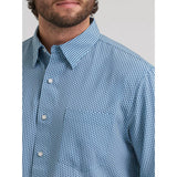 Close‑up of the Wrangler Cody Johnson performance Western shirt.