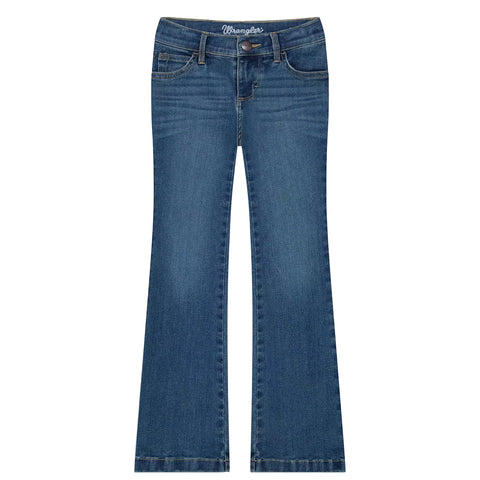 Full front side view of Wrangler Girls Ada Bespoke Bootcut Jeans 