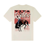 Back side view of Wrangler Cream Viva La Rodeo Tee 