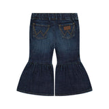 Back side view of Wrangler Infant's Izabella Flare Jeans 