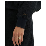 Wrangler® X Lainey Wilson Sherpa Sweatshirt - Black Sleeve View