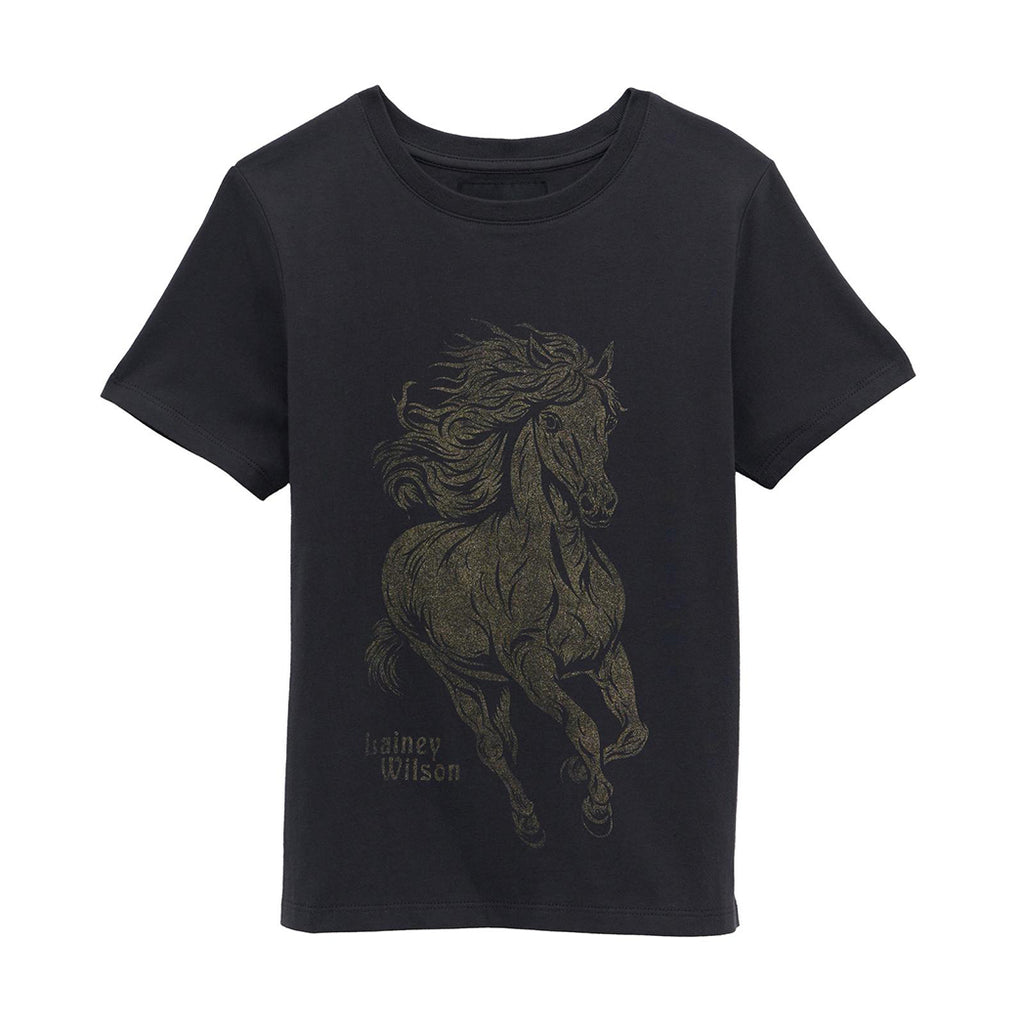 Wrangler X Lainey Wilson Girls Glitter Horse T-Shirt